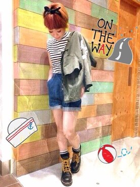 「WEGO（ウィゴー）のアイテム（タンクトップ、その他）」を使った、お松さん（レディース・153cm）の春コーディネート