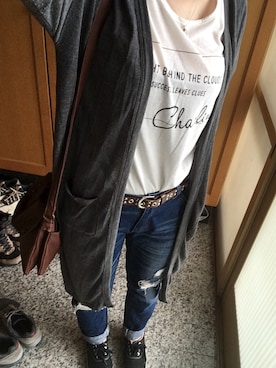 「ARROW（アロー）のアイテム（パンツ）」を使った、流れ星☆ミさん（レディース・161cm）の秋コーディネート