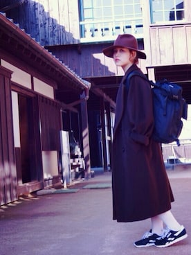 「Max Mara（マックスマーラ）のアイテム（その他アウター）」を使った、いしはらみゆさん（レディース・159cm）の冬コーディネート