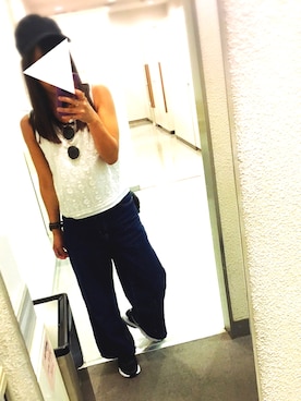 「SLOBE IENA（スローブイエナ）のNIKE エアマックスインビガー（スニーカー）」を使った、ちいさん（レディース・148cm）の秋コーディネート