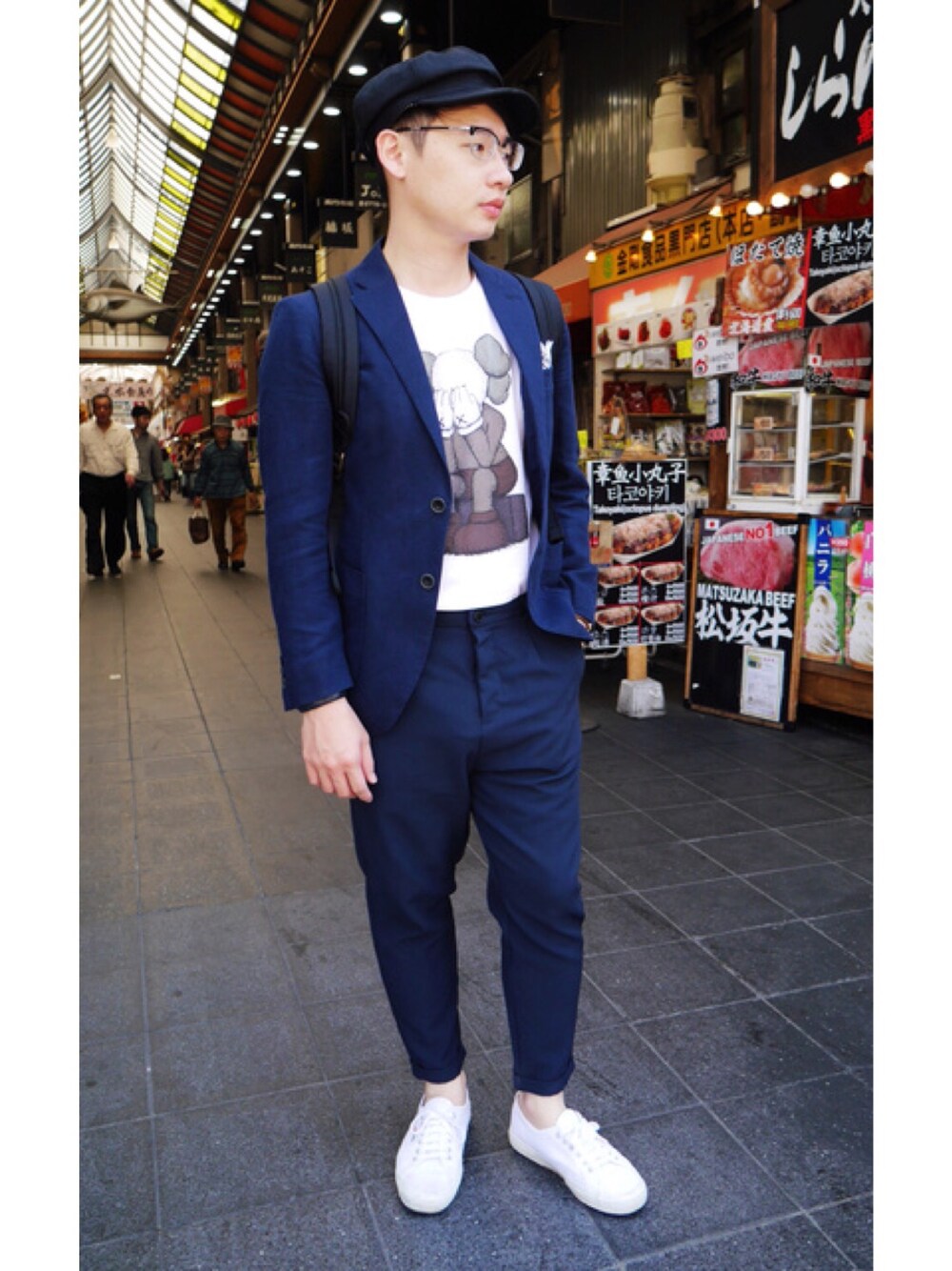 「春コーデ、夏コーデ、大人カジュアル」｜「UNIQLOのアイテム（スーツジャケット、ブルー系）」を使った、timerさん（メンズ・170cm）の春コーディネートの1枚目の写真