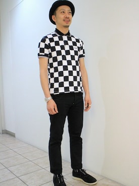 「FRED PERRY（フレッドペリー）のアイテム（ソックス/靴下）」を使った、hattoriさん（メンズ・175cm）の春コーディネート