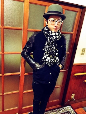 「SABLE CLUTCH（セーブルクラッチ）のアイテム（ジャケット/アウター）」を使った、H☆Rさん（メンズ・173cm）の冬コーディネート