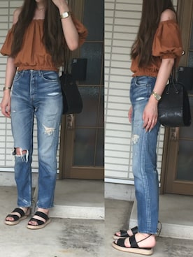 ふくみさん（レディース・172cm）の夏コーディネート