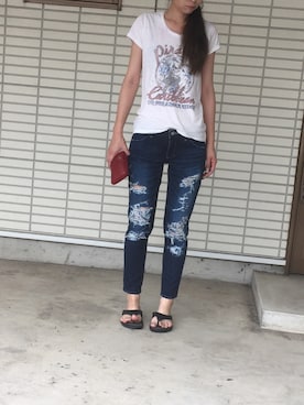 ふくみさん（レディース・172cm）の夏コーディネート