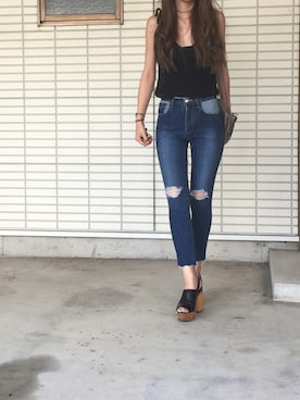 ふくみさん（レディース・172cm）の夏コーディネート