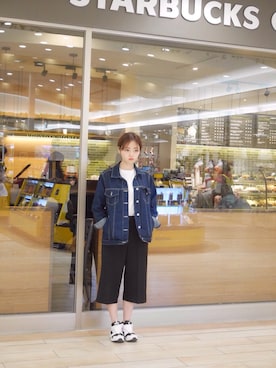 「와이드팬츠」｜민리사さん（レディース・160cm）の春コーディネート