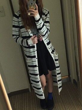 「SPIRALGIRL（スパイラルガール）のアイテム（その他アウター）」を使った、ちいやんさん（レディース・153cm）の春コーディネート