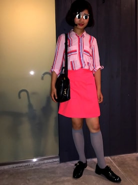 「Marc by Marc Jacobs（マークバイマークジェイコブス）のアイテム（スカート）」を使った、saeさん（レディース・159cm）の秋コーディネート