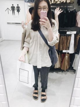 「A ROOM MODELのアイテム（バッグ）」を使った、妏倢さん（レディース・162cm）の春コーディネート