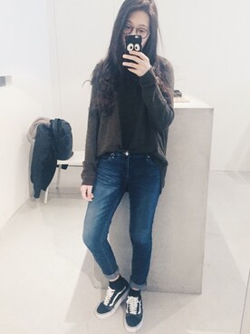 妏倢さん（レディース・161cm）の冬コーディネート