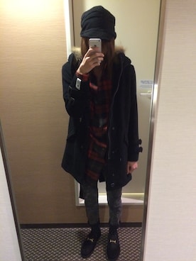 「SHAREEF（シャリーフ）のアイテム（モッズコート）」を使った、。さん（メンズ・174cm）の秋コーディネート