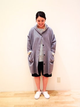 「GALLEGO DESPORTES」｜「アイテム（その他アウター）」を使った、うまもちさん（レディース・162cm）の春コーディネート