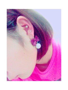 「BEAMS（ビームス）のアイテム（ピアス（両耳用））」を使った、れいな。さん（レディース・170cm）の秋コーディネート