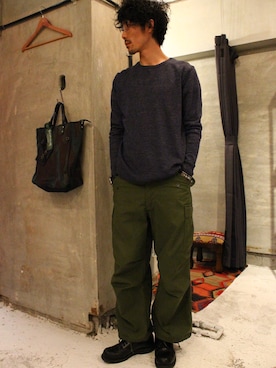 「RED WING SHOES（レッドウィング）のアイテム（ブーツ）」を使った、HIDEOUTさん（メンズ・175cm）の春コーディネート