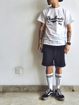 「PYREX（パイレックス）のアイテム」を使った、double groupさん（メンズ・174cm）の夏コーディネート