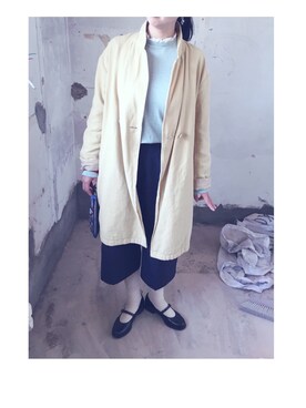 「SM2（エスエムツー）のアイテム（トレンチコート）」を使った、Ponyoさん（レディース・164cm）の秋コーディネート