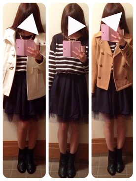 「3rd by VANQUISH（サードバイヴァンキッシュ）のアイテム（スカート）」を使った、あやみん。さん（レディース・160cm）の冬コーディネート