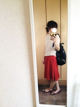 「めがねっこ」｜ぺこりんごさん（レディース・167cm）の夏コーディネート