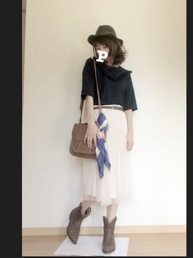 ぺこりんごさん（レディース・167cm）の秋コーディネート