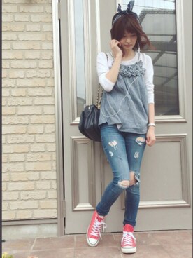 ぺこりんごさん（レディース・167cm）の春コーディネート