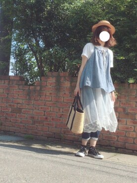 ぺこりんごさん（レディース・167cm）の夏コーディネート