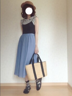 ぺこりんごさん（レディース・167cm）の夏コーディネート