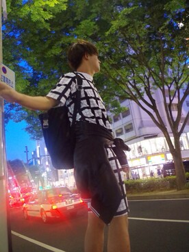 「JOHN LAWRENCE SULLIVAN accessory（ジョンローレンスサリバンアクセサリー）のアイテム（アクセサリー）」を使った、tajima yuichiroさん（メンズ・183cm）の春コーディネート