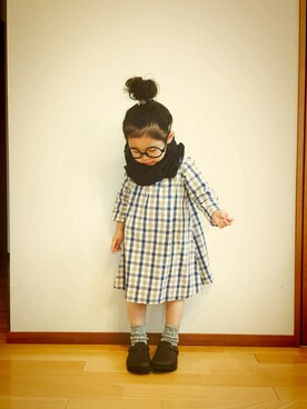 「VANANA（バナナ）のアイテム」を使った、CHIIIICOさん（キッズ・90cm）の秋コーディネート