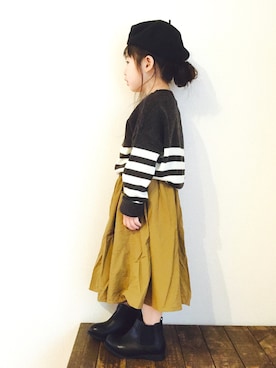 CHIIIICOさん（キッズ・100cm）の秋コーディネート