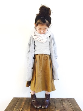 CHIIIICOさん（キッズ・100cm）の秋コーディネート