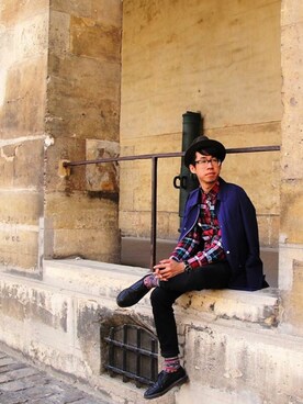 「Kenneth Cole（ケネスコール）のアイテム」を使った、Nick さん（メンズ・178cm）の夏コーディネート