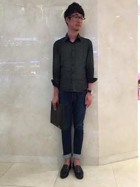 「Kenneth Cole（ケネスコール）のアイテム」を使った、Nick さん（メンズ・178cm）の秋コーディネート
