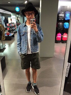「shorts」｜「アイテム（ジャケット/アウター）」を使った、Nick さん（メンズ・178cm）の秋コーディネート