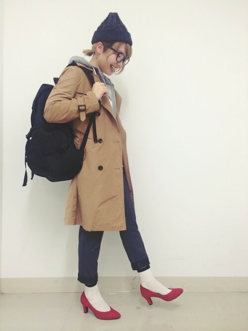 スキニー×白ソックス