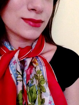「silk scarf」｜Cassieさん（レディース・157cm）の夏コーディネート