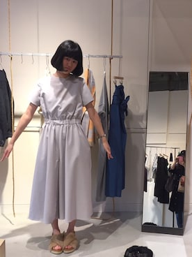 「Mila Owen」｜「アイテム（オールインワン・サロペット）」を使った、miharu さん（レディース・165cm）の夏コーディネート