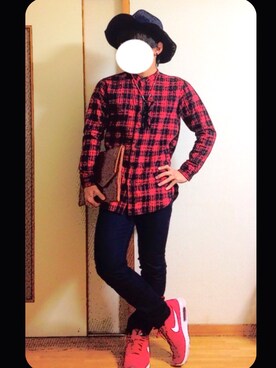 「HERE'S（HERE'S）のアイテム（トップス）」を使った、tomoyaさん（メンズ・170cm）の冬コーディネート