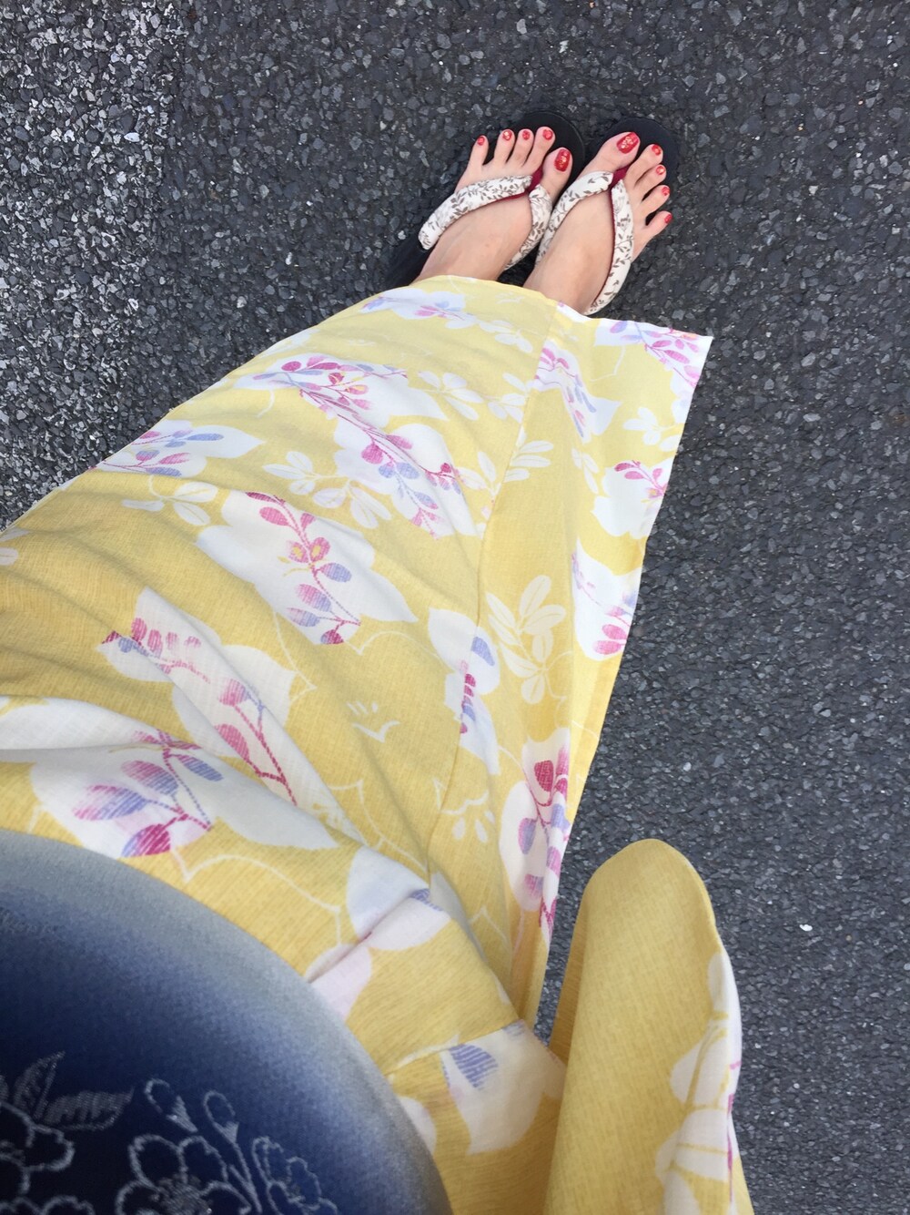 「浴衣、浴衣女子、お祭り、浴衣 お祭り」｜「主人に買っていただきました♡のアイテム（浴衣、イエロー系）」を使った、MIHOさん（レディース・162cm）の夏コーディネートの1枚目の写真