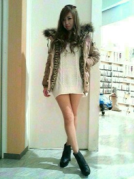 shioriさん（レディース・158cm）の冬コーディネート