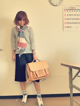 「BREE（ブリー）のアイテム」を使った、I TSU KOさん（レディース・160cm）の春コーディネート