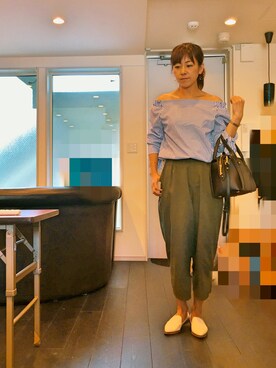 「FLYNN（フリン）のアイテム」を使った、I TSU KOさん（レディース・161cm）の夏コーディネート