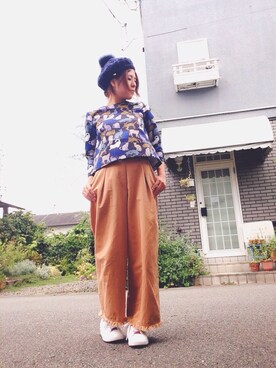 「ベレー帽推奨委員会」｜Yuka さん（レディース・154cm）の夏コーディネート