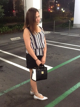 「George.（ジョージ）のアイテム（トップス）」を使った、Nikki さん（レディース・148cm）の夏コーディネート