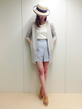 「キュロット」｜「アイテム（その他シューズ）」を使った、minimum_staffさん（レディース・172cm）の春コーディネート