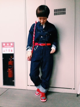 「SET UP」｜「アイテム（デニムジャケット）」を使った、mariさん（レディース・150cm）の秋コーディネート