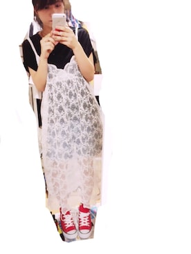 「haco!（ハコ）のアイテム（つなぎ/オールインワン）」を使った、_________miichanさん（レディース・151cm）の夏コーディネート