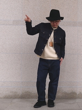 「bukht」｜「アイテム（アクセサリー）」を使った、toit（メンズ）店長 Yu-Taさん（メンズ・170cm）の春コーディネート