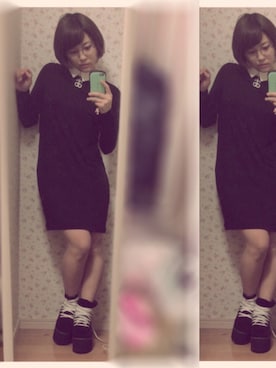 「DROP DEAD（ドロップデッド）のアイテム」を使った、coyuki✴︎さん（レディース・152cm）の冬コーディネート