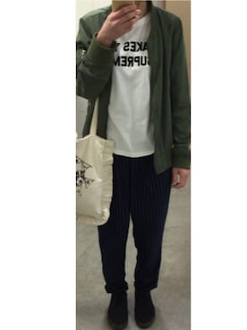 「179/WG（イチナナキュウダブルジー）のアイテム（MA-1）」を使った、izumiさん（レディース・158cm）の秋コーディネート